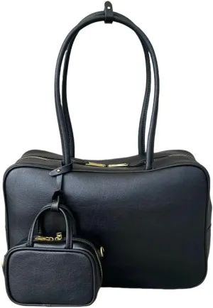EvaLuLu Genuine Leather Women Tote Bag Designer Shoulder Bag