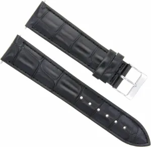 Ewatchparts 19mm Leather Watch Band Strap Compatible With Girard Perregaux Watch Black