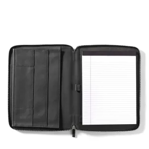 Executive Zippered Portfolio Black Onyx