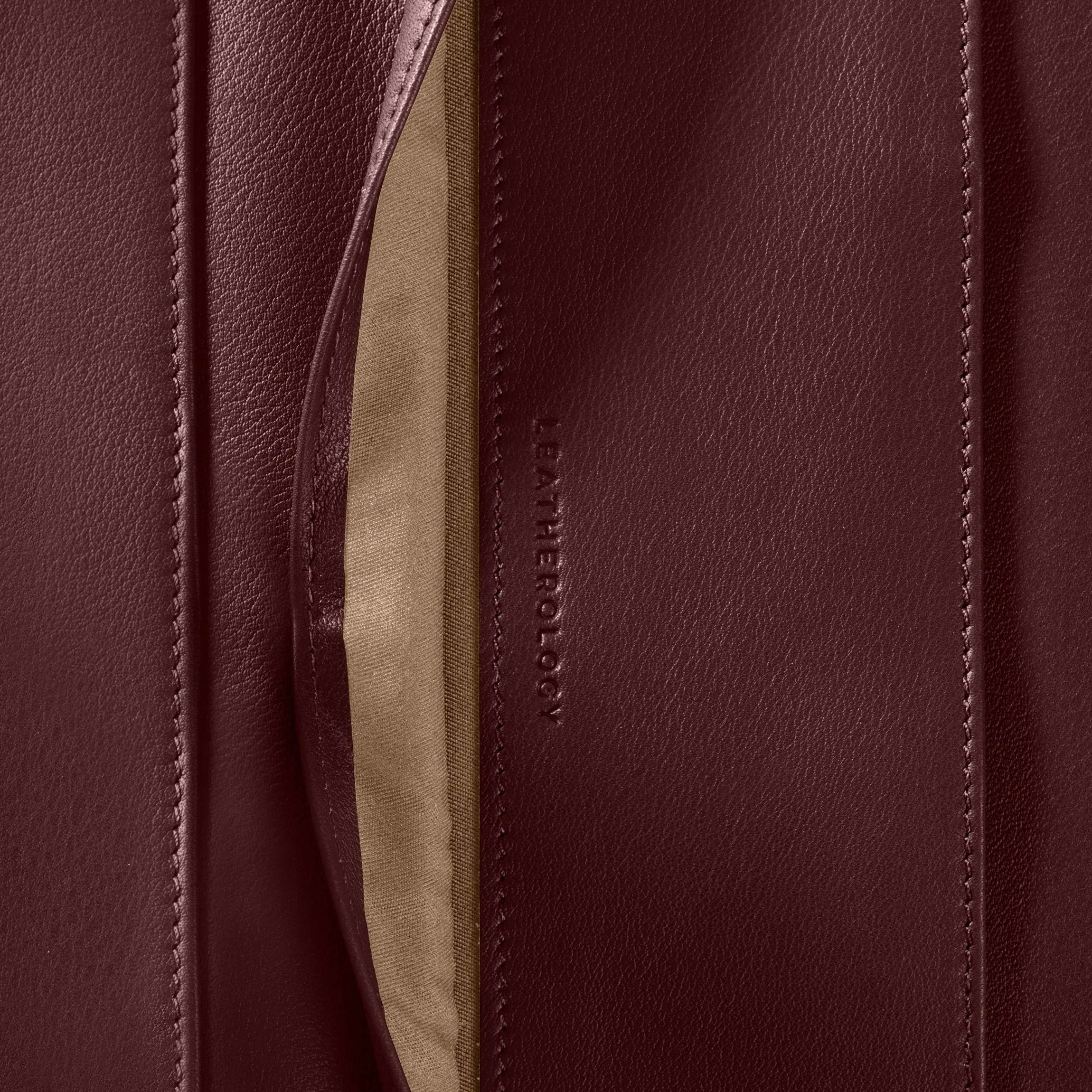 Executive Zippered Portfolio Bordeaux