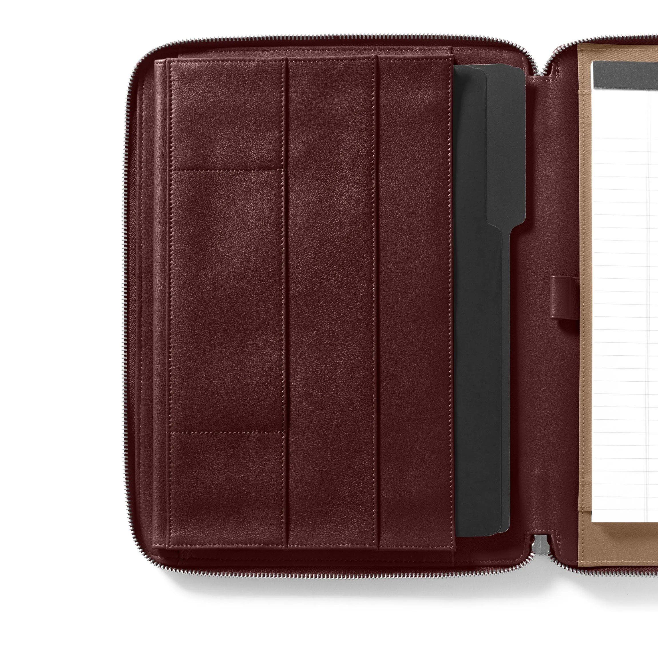 Executive Zippered Portfolio Bordeaux
