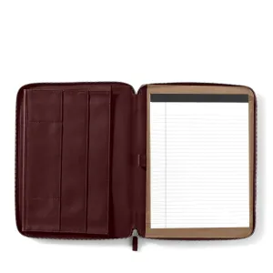 Executive Zippered Portfolio Bordeaux