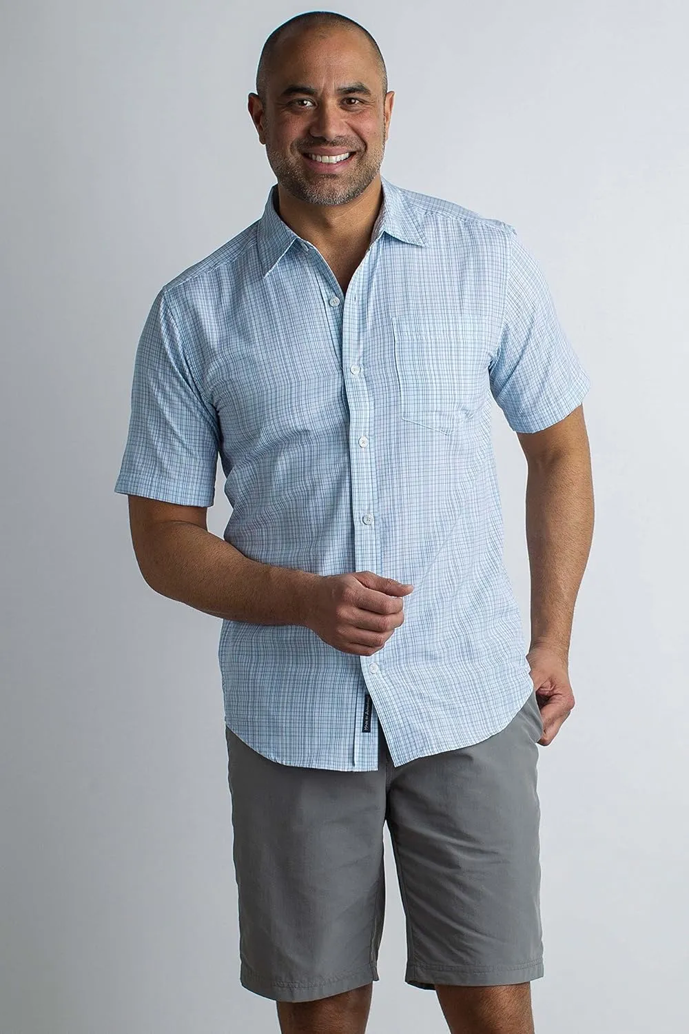 ExOfficio Men's Salida Ombre Plaid Short-Sleeve Shirt