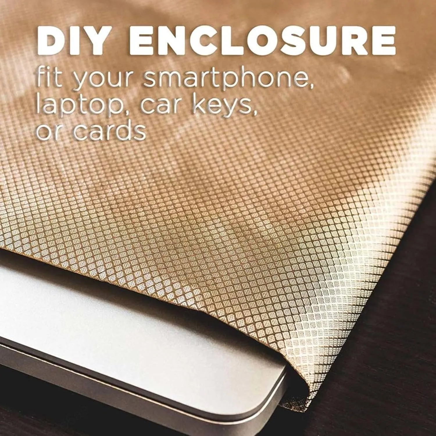 Faraday Fabric Made from Copper and Nickle Faraday Bags EMP Proof Faraday Cage Conductive Shields RF Signals EMP Protection EMF Blocker from WiFi Cell,silver-2x1.1m
