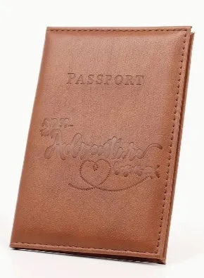 Faux Leather Passport Wallet