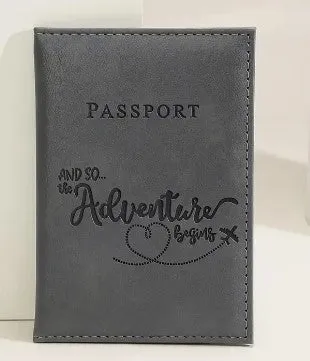 Faux Leather Passport Wallet