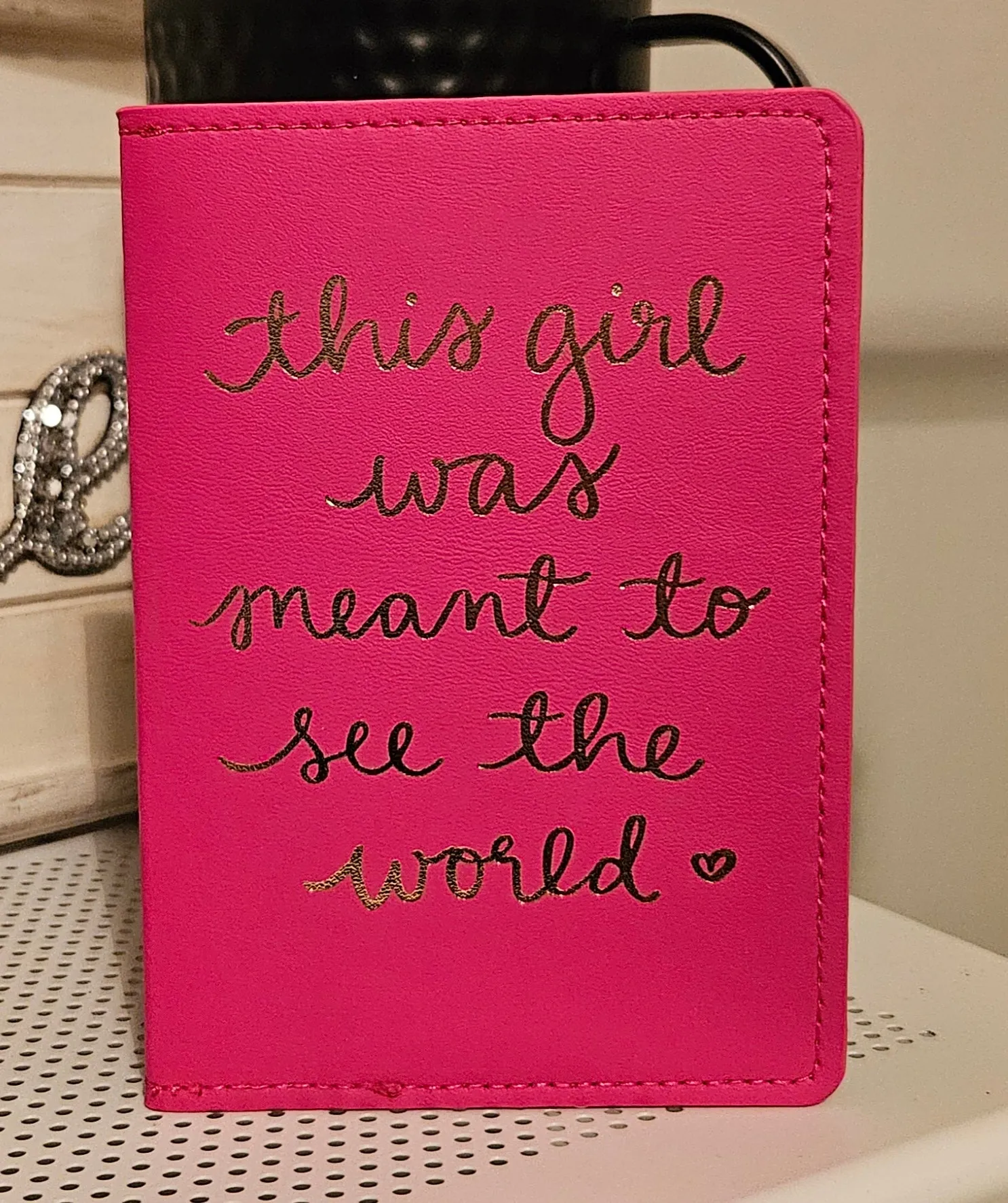 Faux Leather Passport Wallet