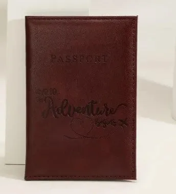 Faux Leather Passport Wallet