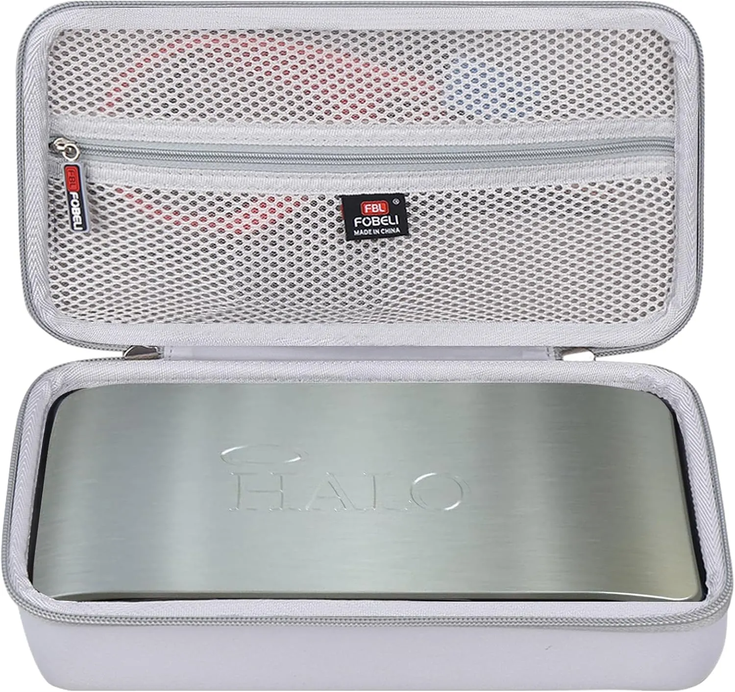 FBLFOBELI Hard Travel Carrying Case Compatible with Halo Bolt Air 58830/57720 / USB 58830 mWh/Ultimate 2.0 Portable Emergency Power Kit, Storage Bag for Car Charger Power Bank (Case Only) (Grey)