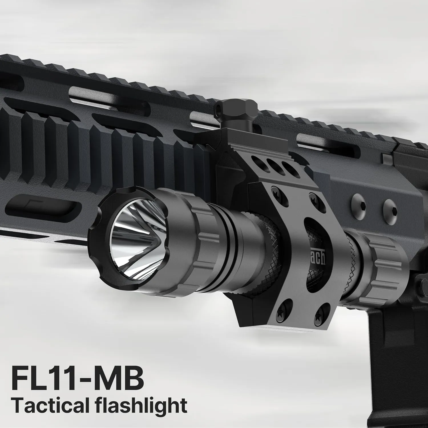 Feyachi Tactical Flashlight 1200 Lumen LED Weapon Light,Waterproof with Picatinny/M Lock Mount, Pressure Switch Included (Picatinny Mounted)