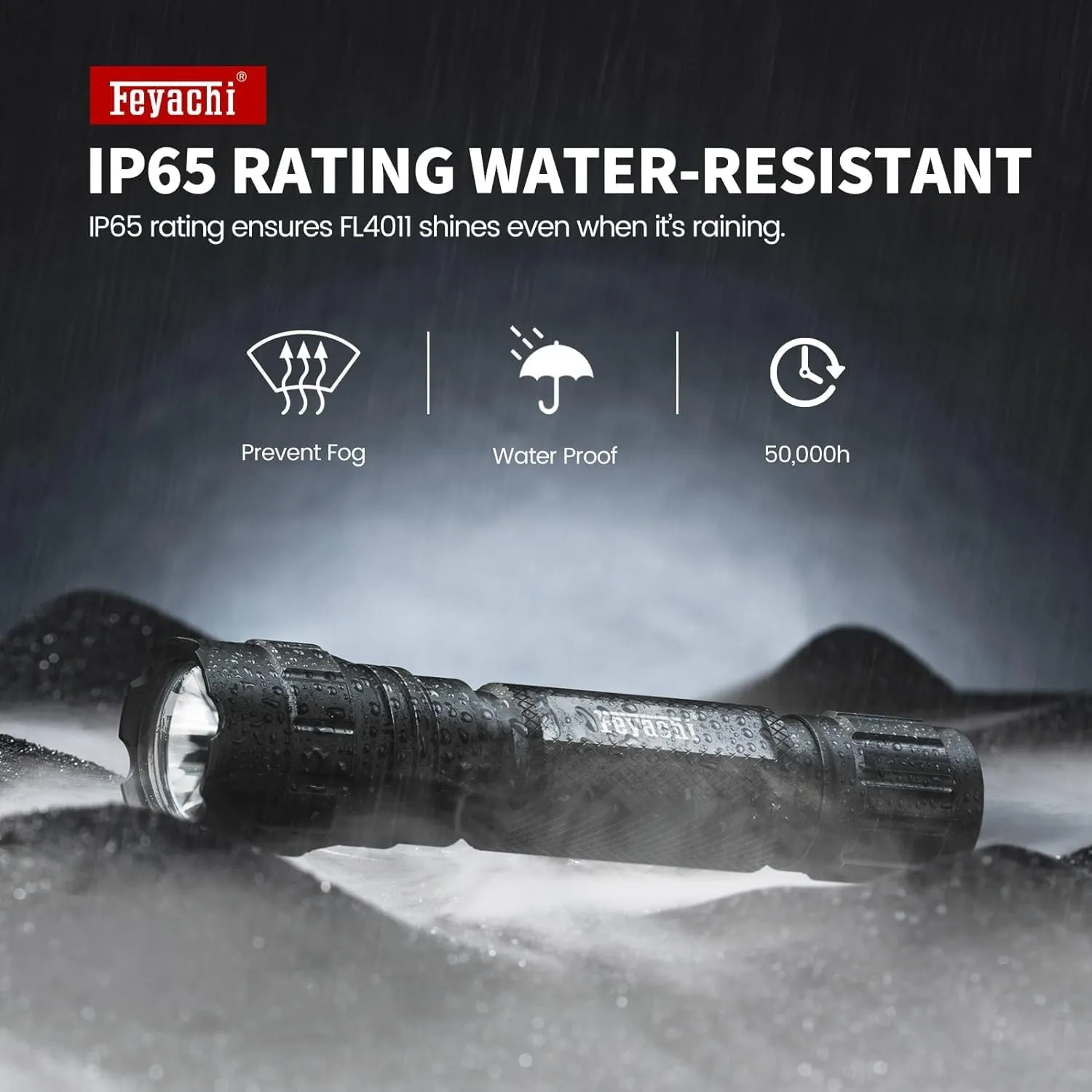 Feyachi Tactical Flashlight 1200 Lumen LED Weapon Light,Waterproof with Picatinny/M Lock Mount, Pressure Switch Included (Picatinny Mounted)