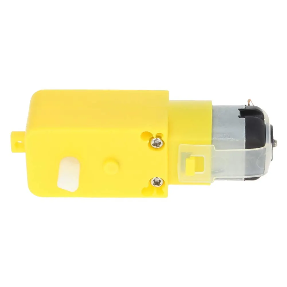 Fielect 4Pcs DC Electric Motor 3-6V 1:120 Gear TT Motor Dual Shaft for Arduino Smart Car Robot Toys Cars Chassis Models Vibration Products (I Shape)