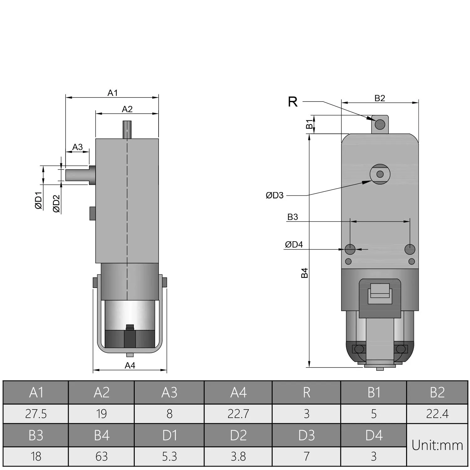 Fielect 4Pcs DC Electric Motor 3-6V 1:120 Gear TT Motor Dual Shaft for Arduino Smart Car Robot Toys Cars Chassis Models Vibration Products (I Shape)