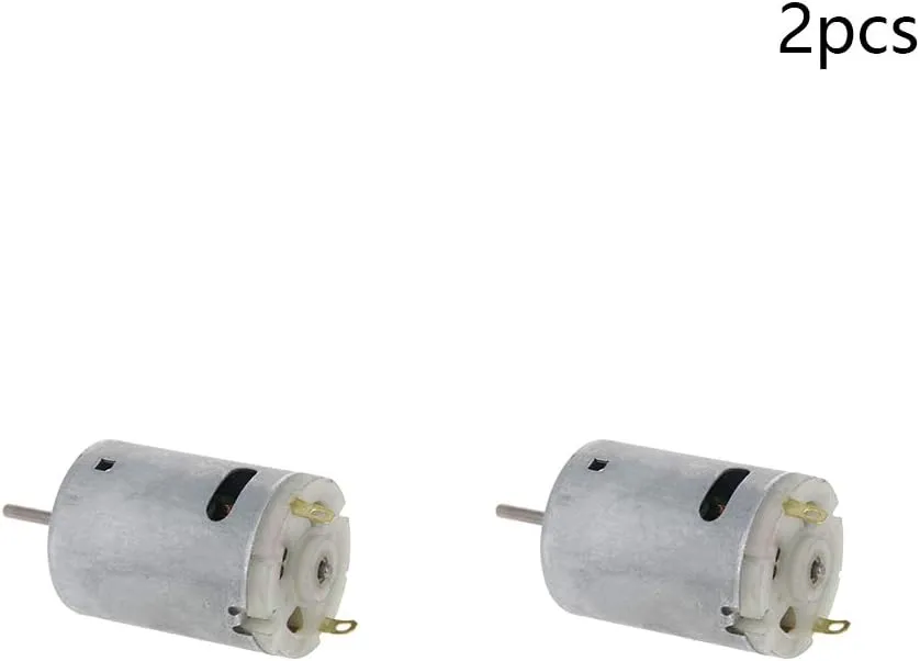 Fielect DC Motor 12V 7000RPM 0.15A Electric Motor Micro Motor Mini Motor Round Shaft for RC Boat DIY Airplane Toys Model DIY Hobby, 2 Pcs