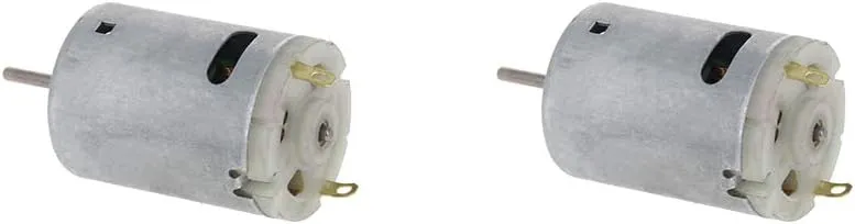 Fielect DC Motor 12V 7000RPM 0.15A Electric Motor Micro Motor Mini Motor Round Shaft for RC Boat DIY Airplane Toys Model DIY Hobby, 2 Pcs