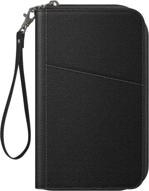 Fintie Family Passport Holder Wallet, RFID Blocking Travel Document Organizer Clutch Bag Credit Cards Case Cover for Women Men