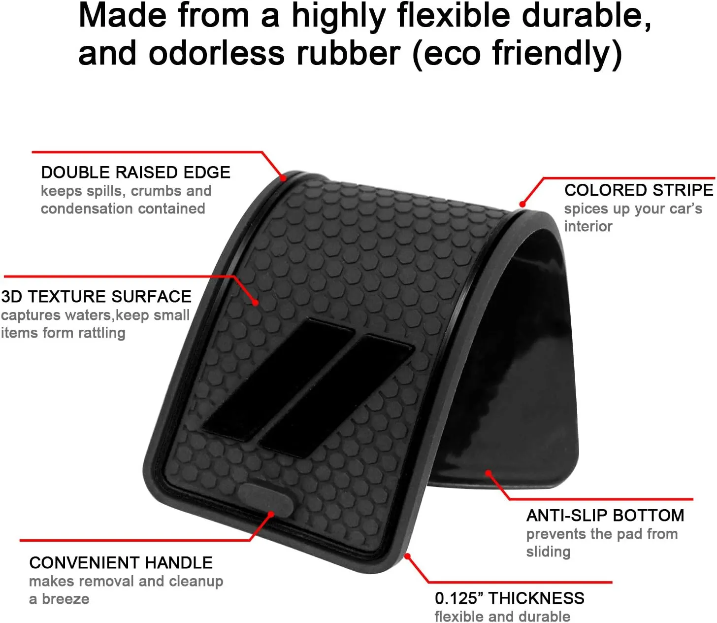 Fits Dodge Charger Accessories 2015-2023, Cup Holder Insert Center Console Shifter Liner Trim Interior Door Pocket Mats (26pcs Set, Black Trim)