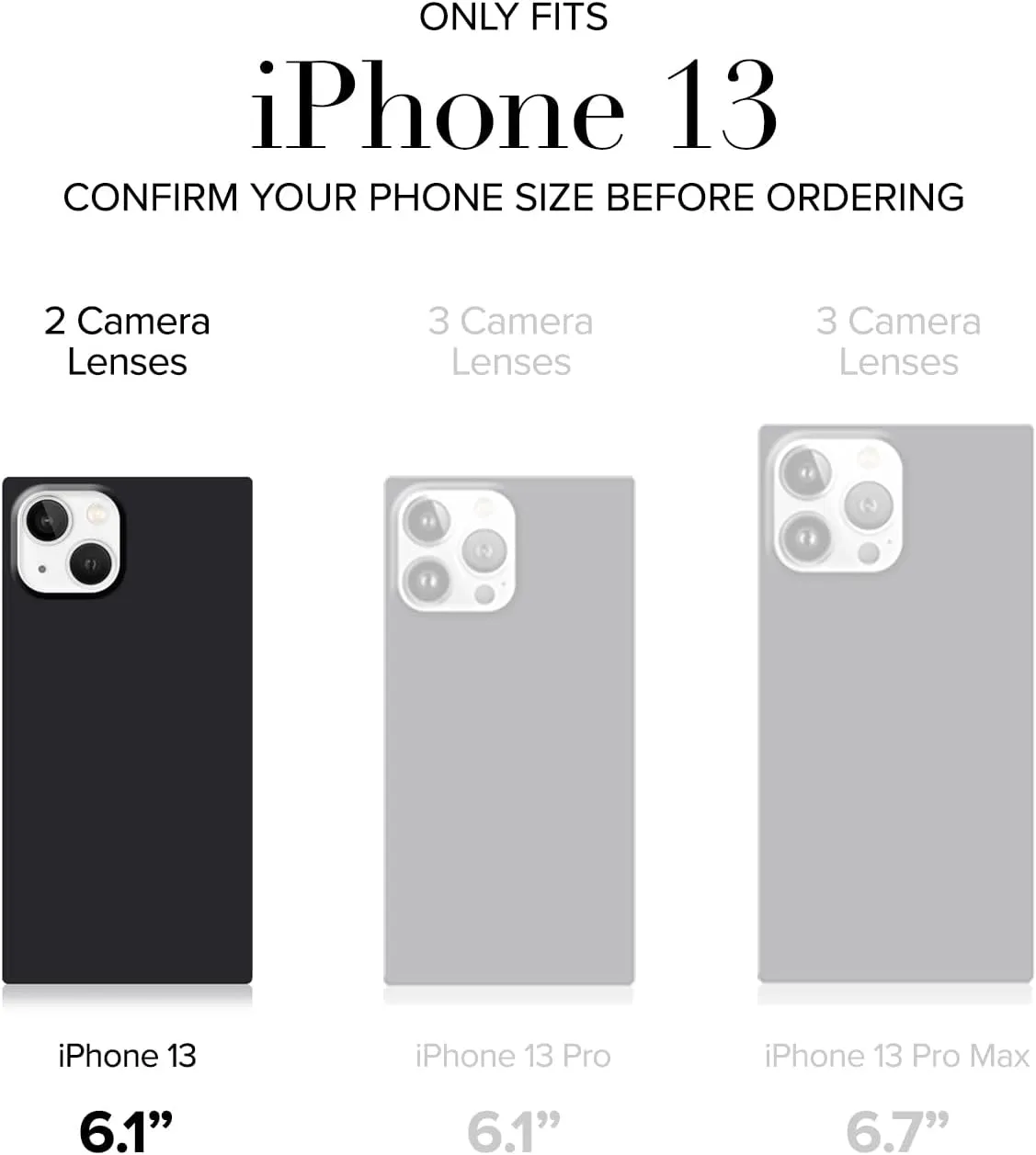 Flaunt Square Protective Case - Compatible with iPhone 13 - Wireless Charging - Stylish Drop Tested Shockproof Phone Case - The Official Square Phone Case (Blonde Tortoise Shell)