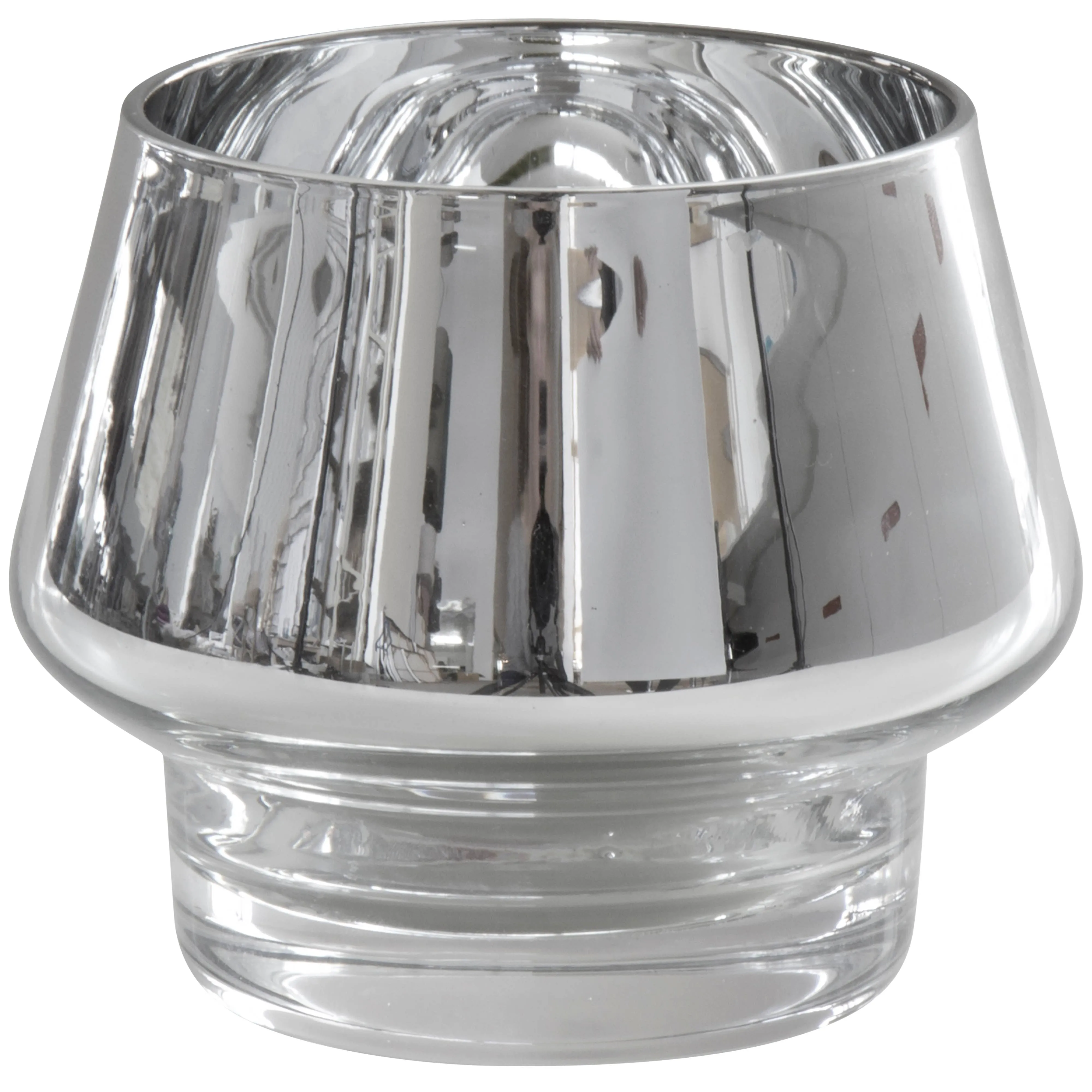 Footed Votive Holder - Silver