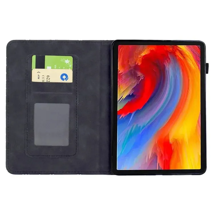 For Amazon Kindle Paperwhite (2021) 6.8 inch Case Flower Bird Imprinted Card Holder Leather Cover
