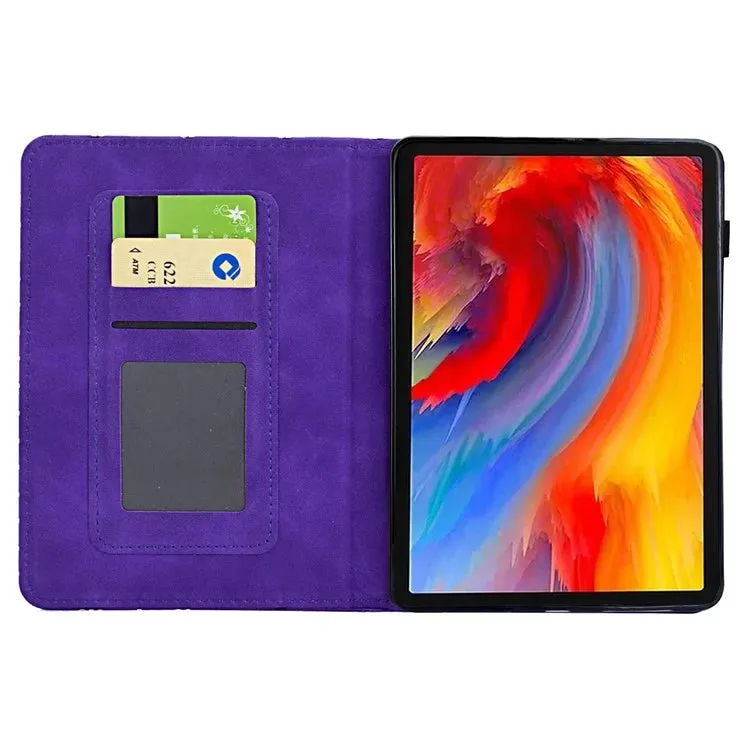 For Amazon Kindle Paperwhite (2021) 6.8 inch Case Flower Bird Imprinted Card Holder Leather Cover
