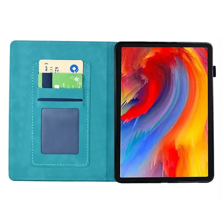 For Amazon Kindle Paperwhite (2021) 6.8 inch Case Flower Bird Imprinted Card Holder Leather Cover