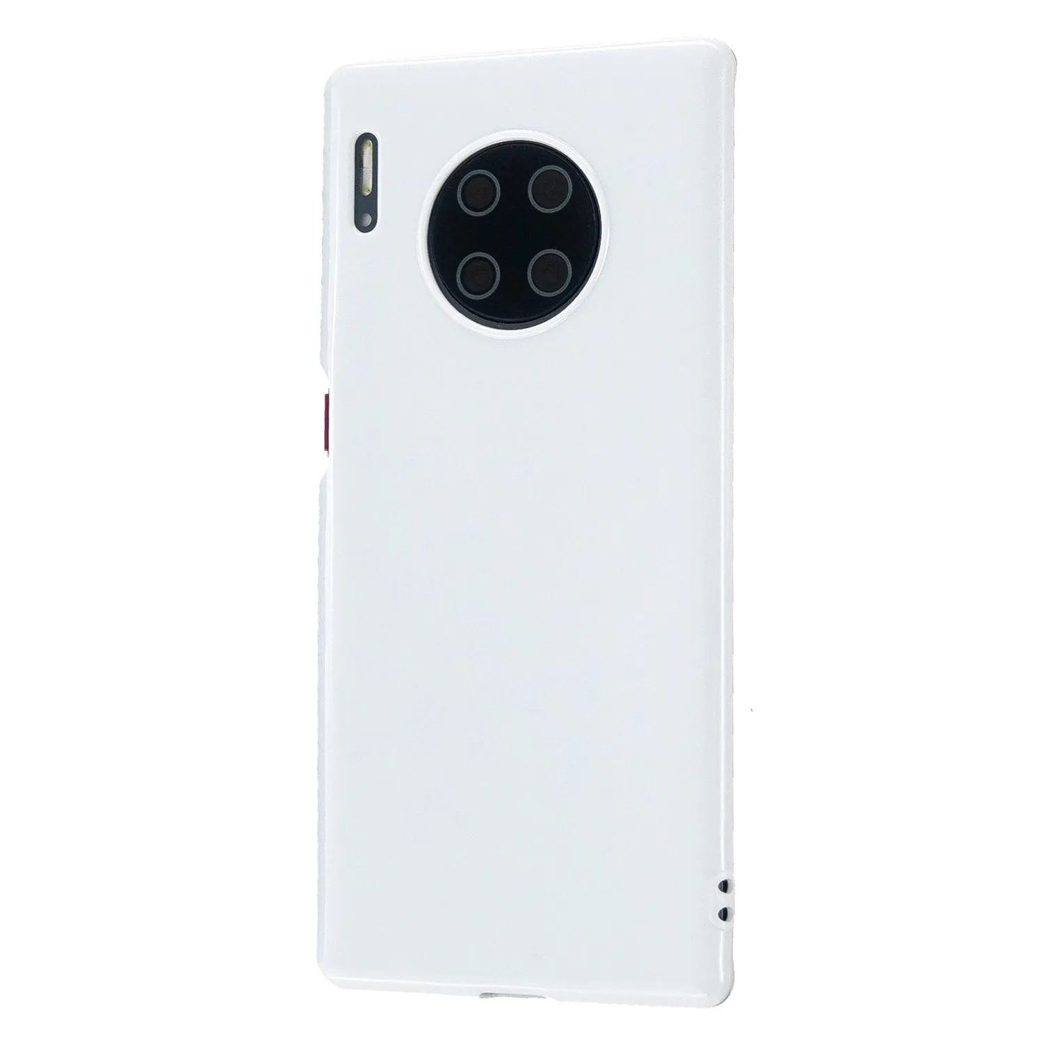 For HUAWEI Mate 30/30 Lite/30 Pro Cellphone Case Simple Profile Soft TPU Shock-Absorption Phone Cover Milk white