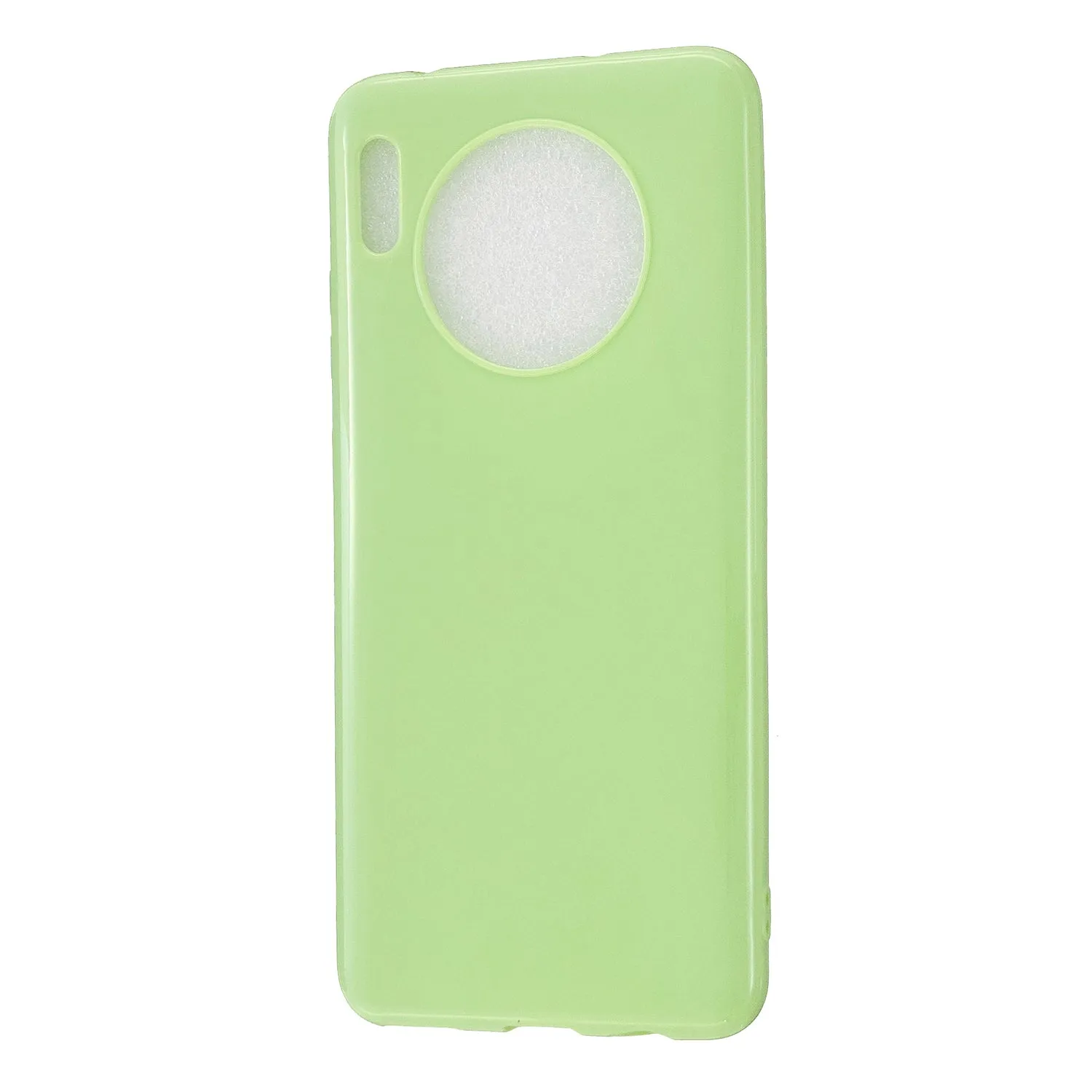 For HUAWEI Mate 30/30 Lite/30 Pro Cellphone Case Simple Profile Soft TPU Shock-Absorption Phone Cover Milk white