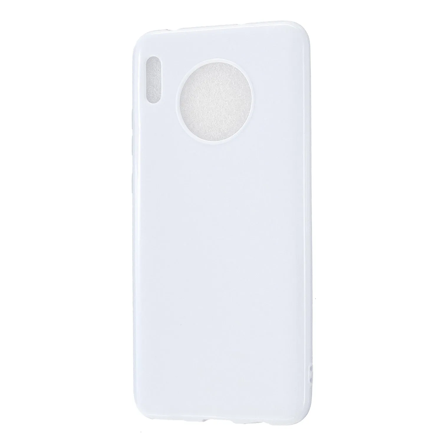 For HUAWEI Mate 30/30 Lite/30 Pro Cellphone Case Simple Profile Soft TPU Shock-Absorption Phone Cover Sakura pink