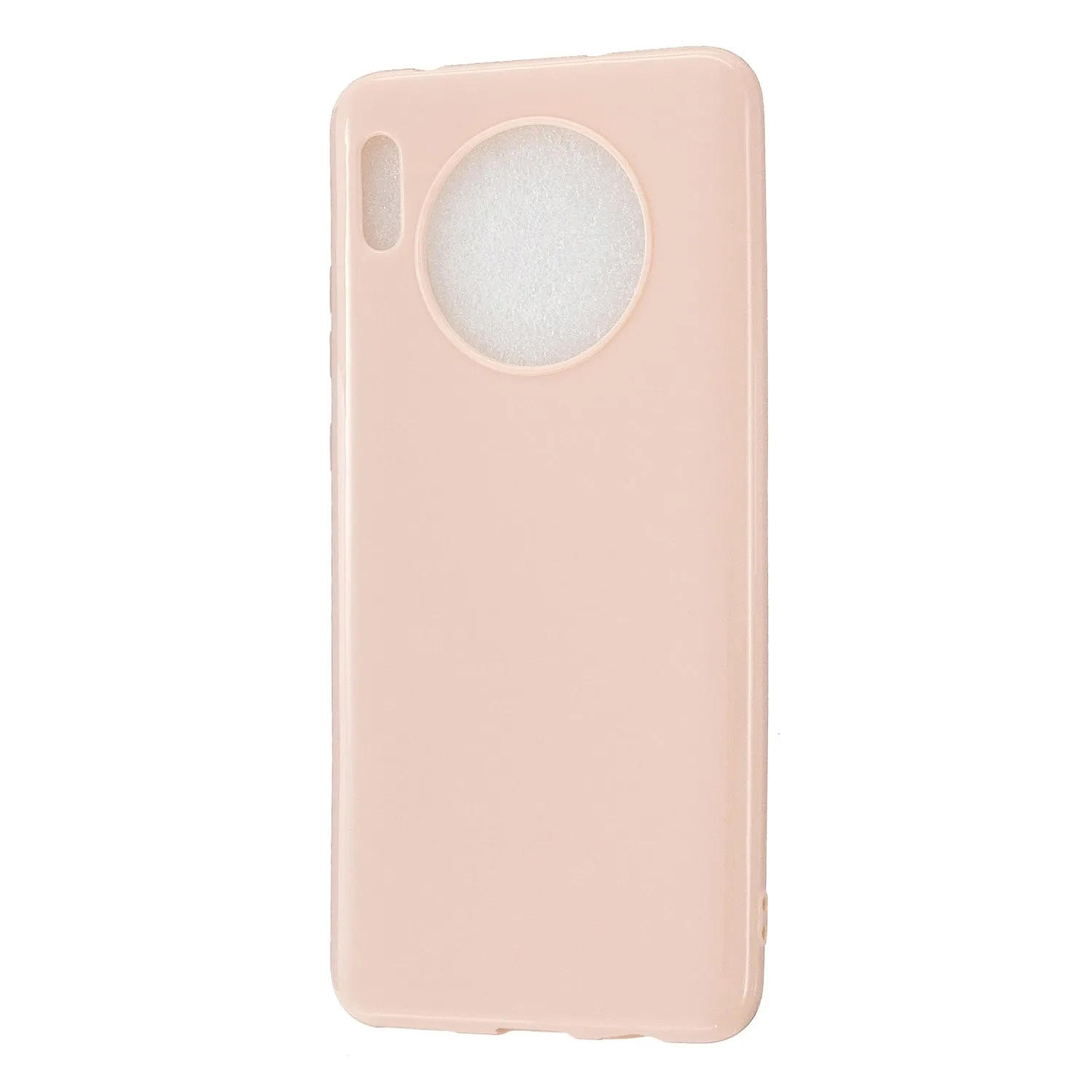 For HUAWEI Mate 30/30 Lite/30 Pro Cellphone Case Simple Profile Soft TPU Shock-Absorption Phone Cover Sakura pink