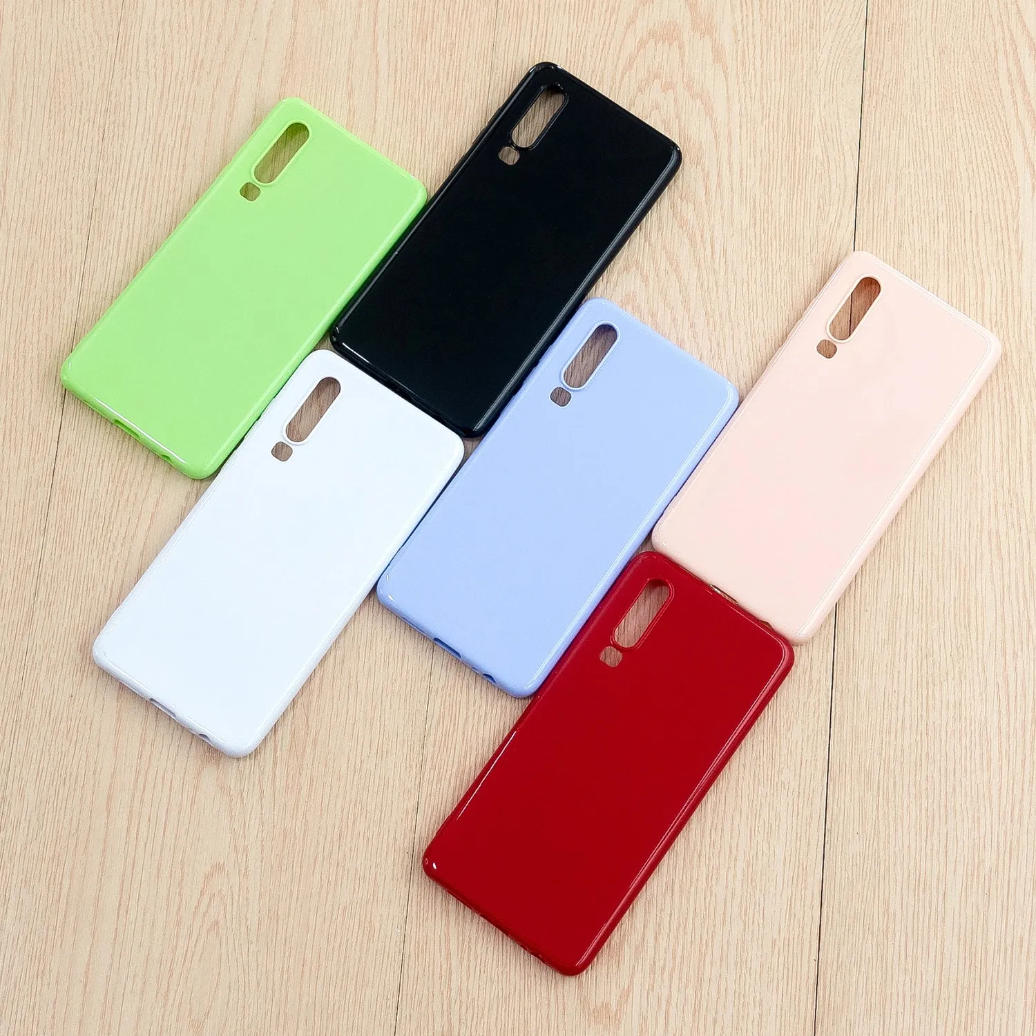 For HUAWEI P30/P30 Lite/P30 Pro Cellphone Case Simple Profile Soft TPU Scratch Proof Phone Shell Taro purple
