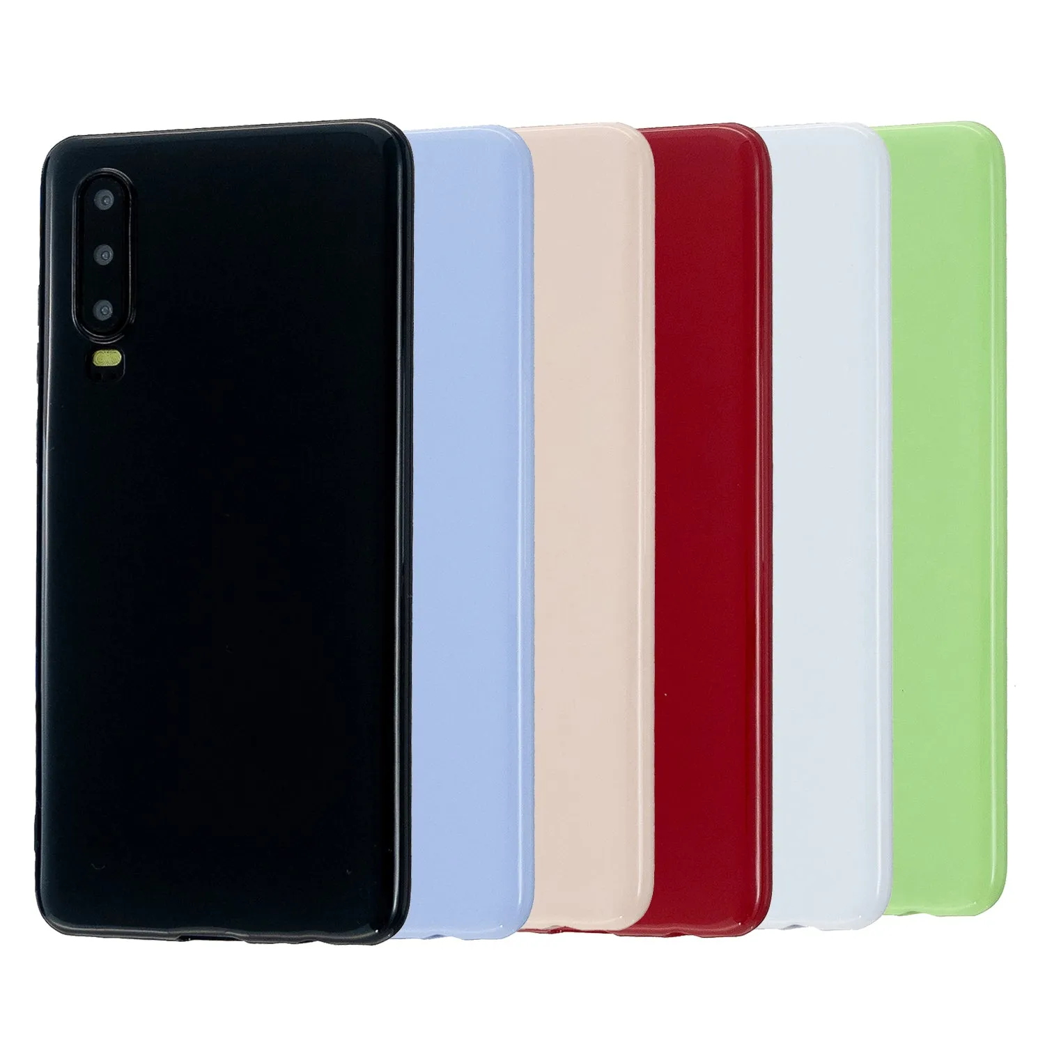 For HUAWEI P30/P30 Lite/P30 Pro Cellphone Case Simple Profile Soft TPU Scratch Proof Phone Shell Taro purple