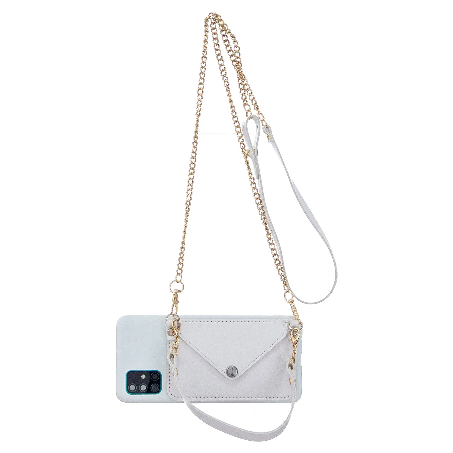 For HUAWEI P40/P40 Lite/P40 Pro Mobile Phone Cover with Pu Leather Card Holder   Hand Rope   Straddle Rope black