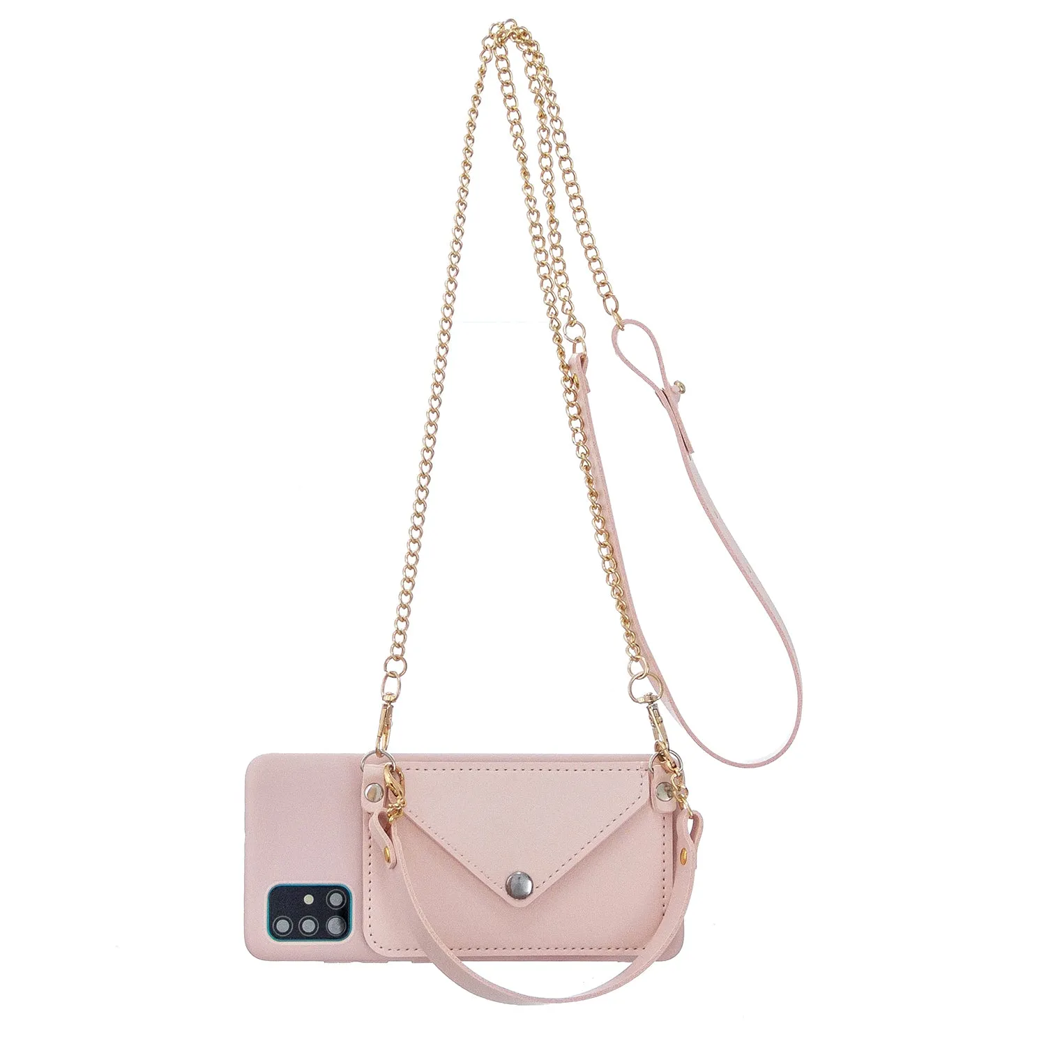 For HUAWEI P40/P40 Lite/P40 Pro Mobile Phone Cover with Pu Leather Card Holder   Hand Rope   Straddle Rope black
