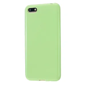 For HUAWEI Y5 2018/2019 TPU Phone Case Simple Profile Delicate Finish Cellphone Cover Full Body Protection Fluorescent green