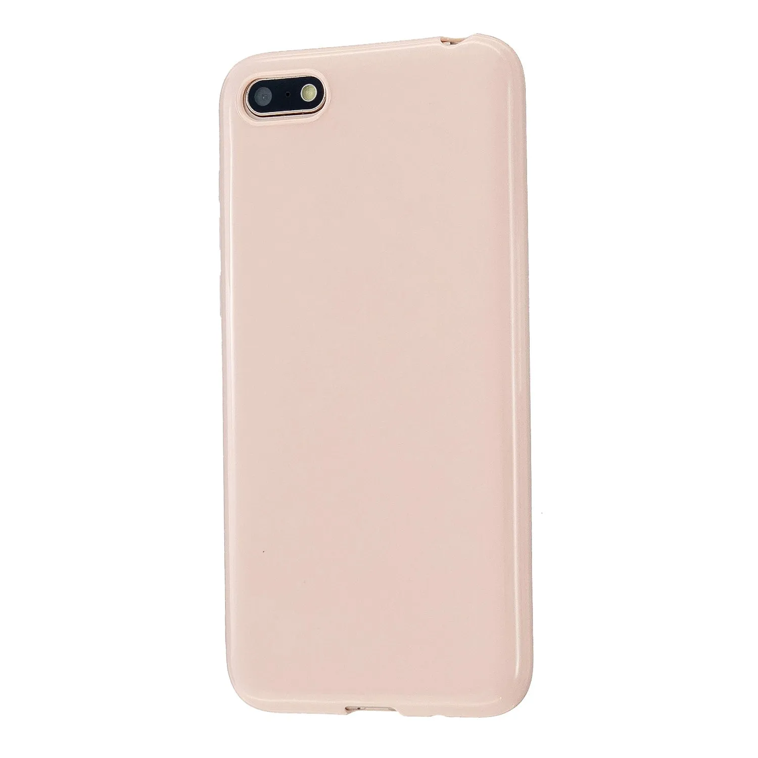 For HUAWEI Y5 2018/2019 TPU Phone Case Simple Profile Delicate Finish Cellphone Cover Full Body Protection Sakura pink