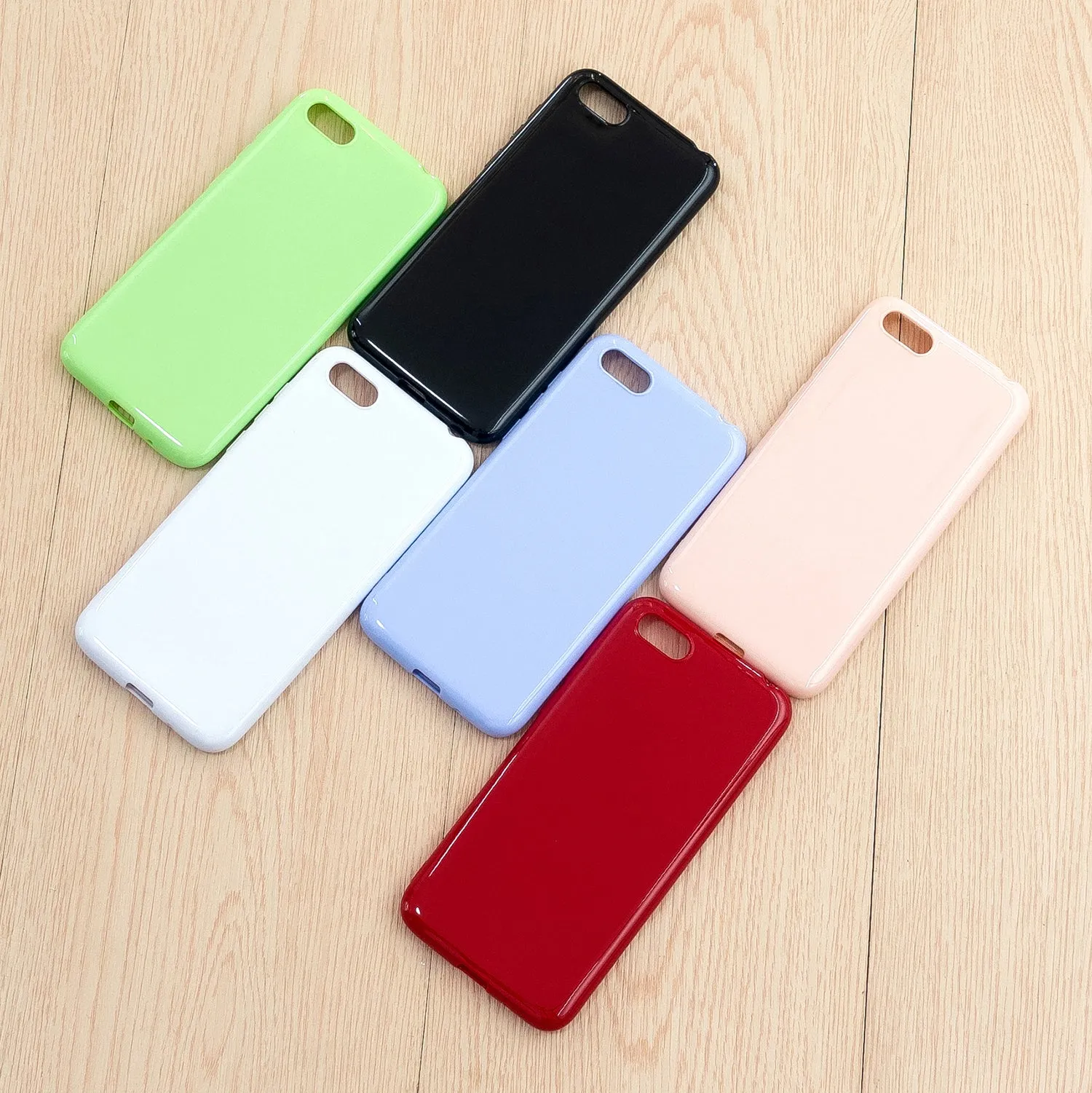 For HUAWEI Y5 2018/2019 TPU Phone Case Simple Profile Delicate Finish Cellphone Cover Full Body Protection Sakura pink