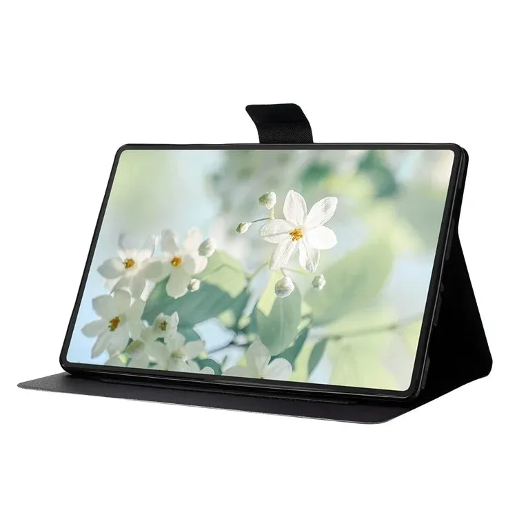 For iPad 10.9 (2022) Case Pattern Printed Stand Litchi Texture Leather Tablet Cover with Card Slots