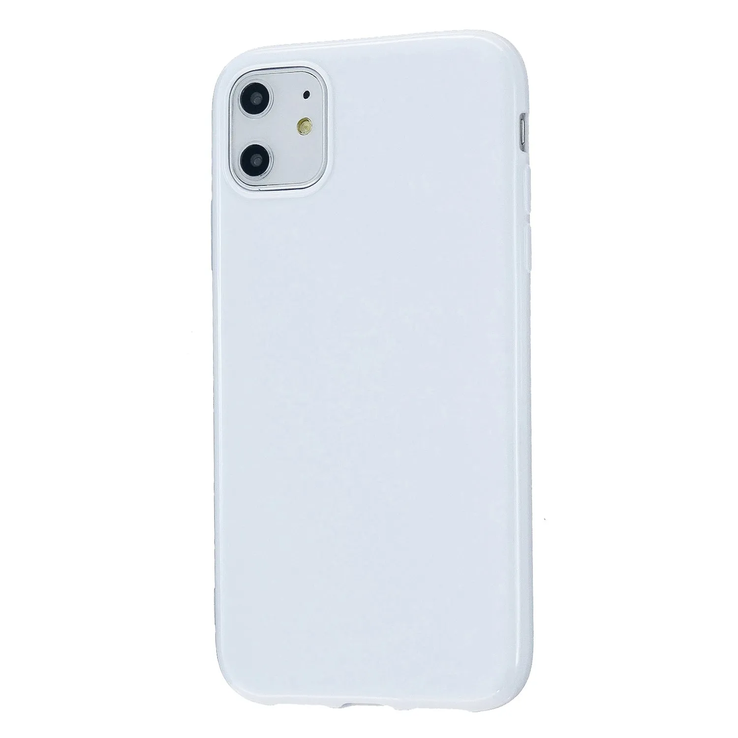 For iPhone 11/11 Pro/11 Pro Max Smartphone Cover Slim Fit Glossy TPU Phone Case Full Body Protection Shell Lemon yellow