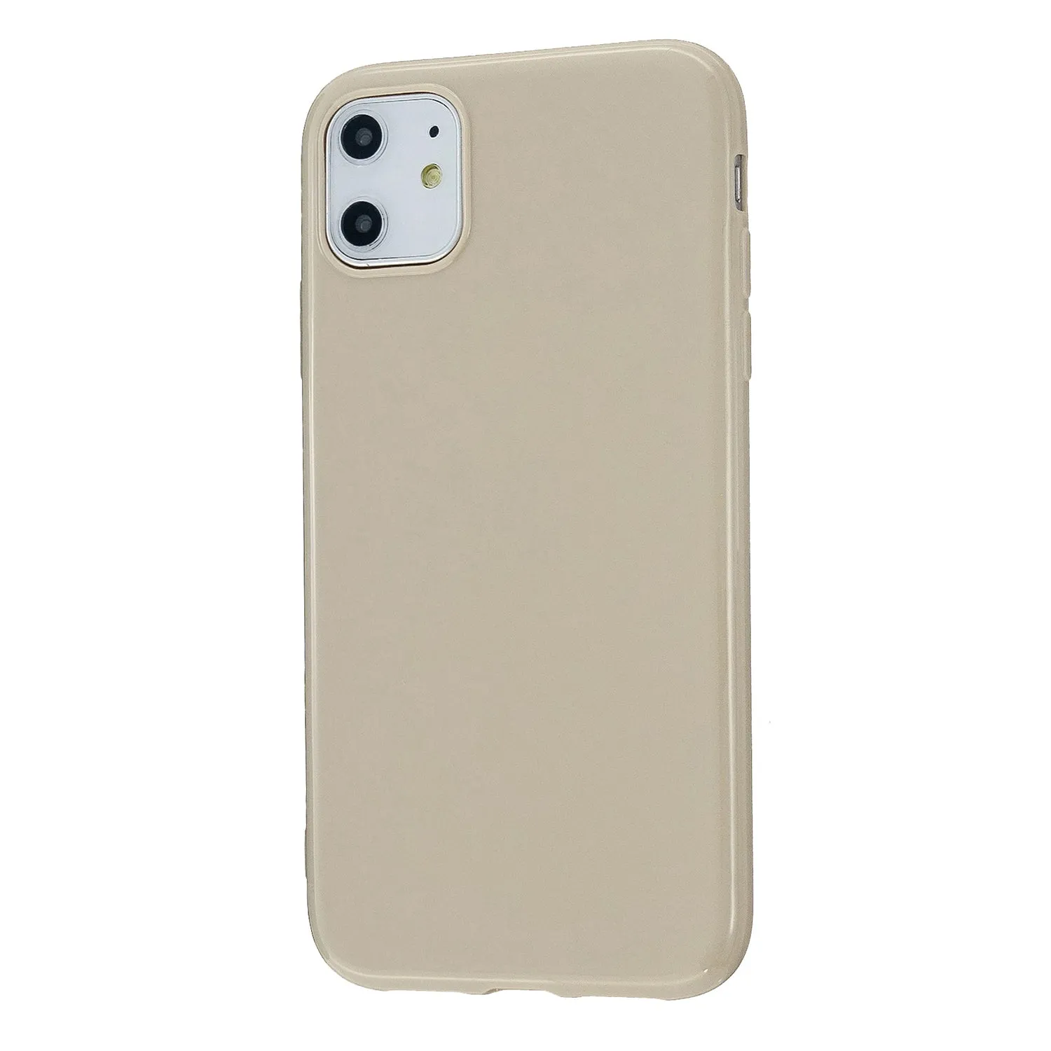 For iPhone 11/11 Pro/11 Pro Max Smartphone Cover Slim Fit Glossy TPU Phone Case Full Body Protection Shell Lemon yellow