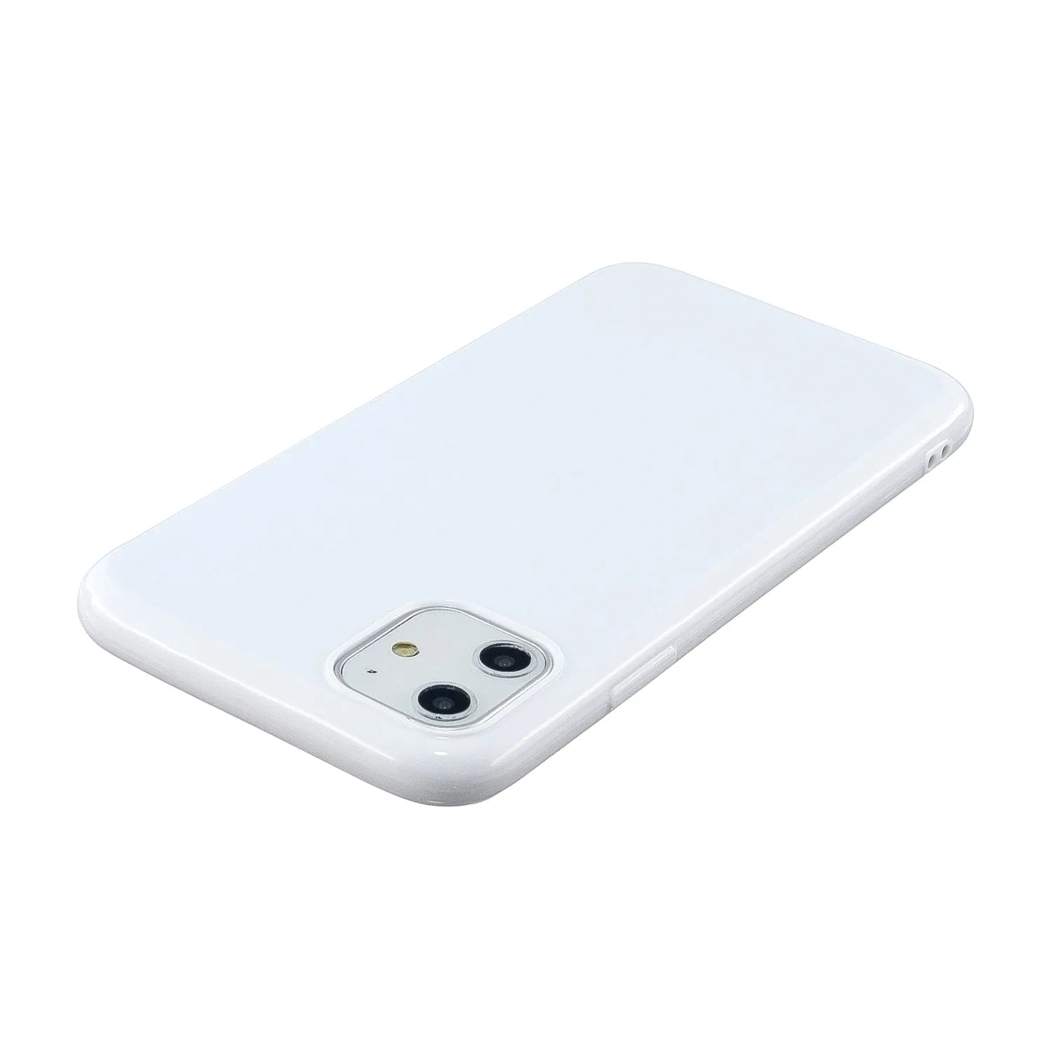 For iPhone 11/11 Pro/11 Pro Max Smartphone Cover Slim Fit Glossy TPU Phone Case Full Body Protection Shell Lemon yellow