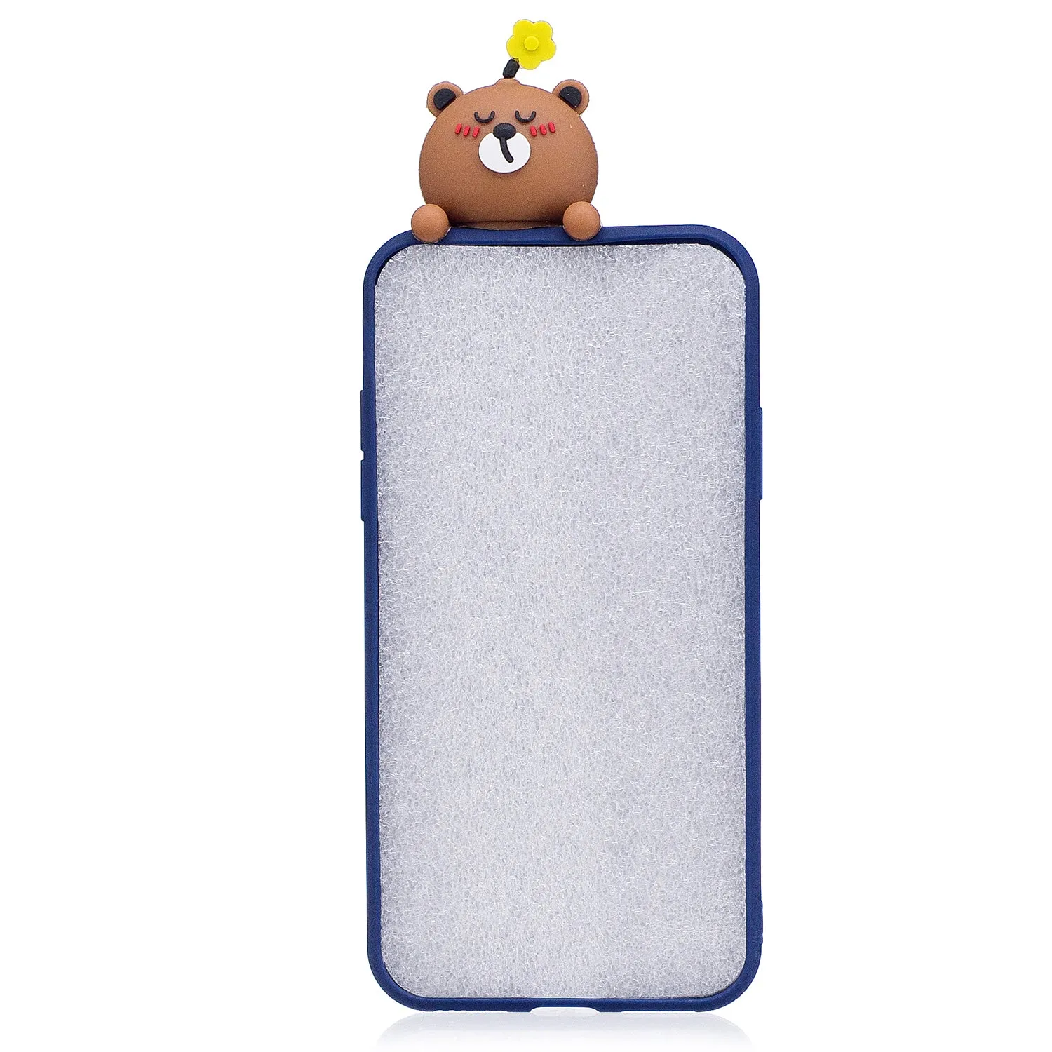 For iPhone 6/6S plus 3D Cute Cartoon Animal TPU Anti-scratch Non-slip Protective Cover Back Case