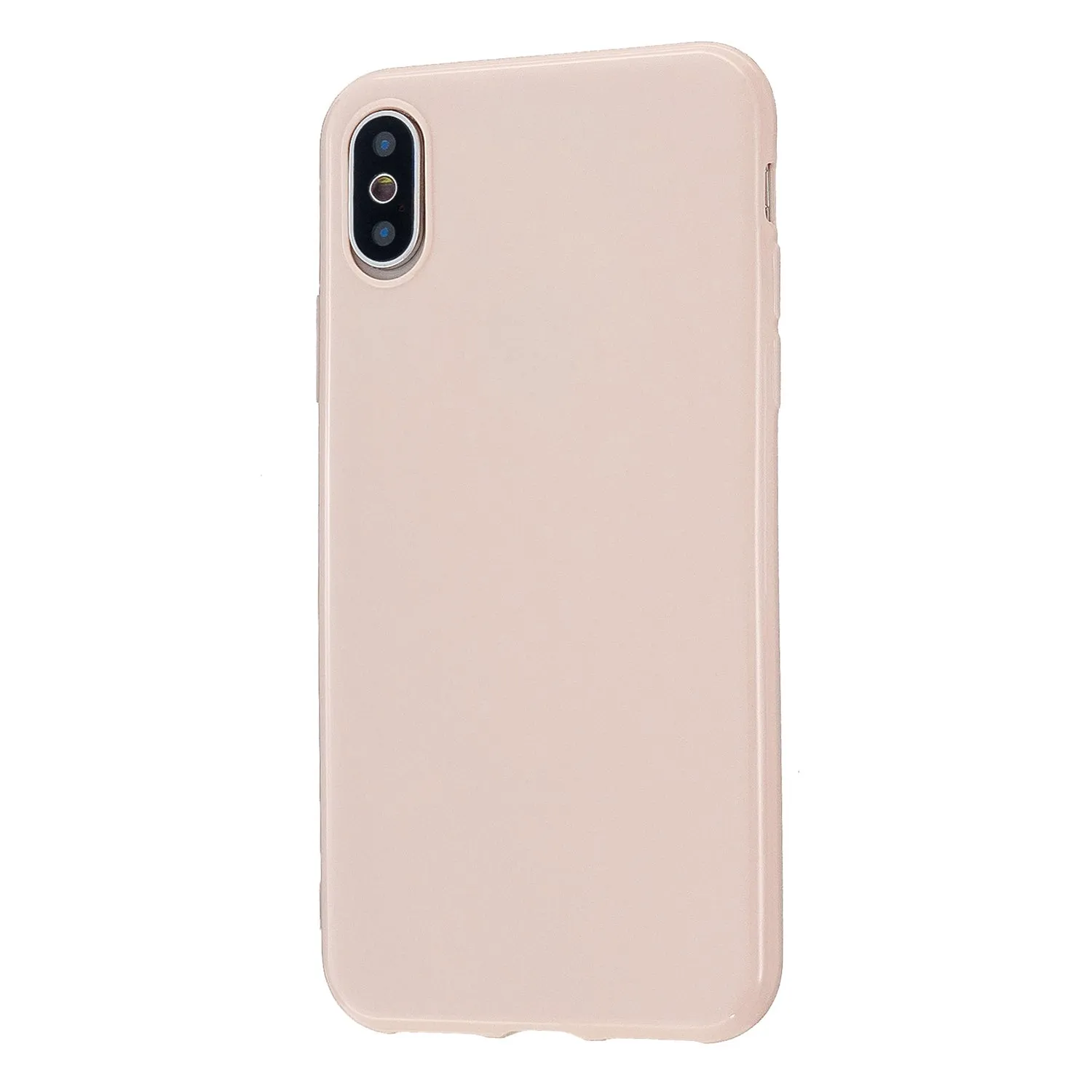 For iPhone X/XS/XS Max/XR  Cellphone Cover Slim Fit Bumper Protective Case Glossy TPU Mobile Phone Shell Lemon yellow