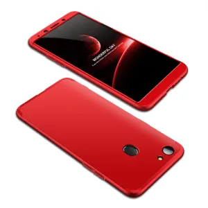 For OPPO A73/F5/F5 Youth/A75 Taiwan Slim 3 in 1 Hybrid Hard Case Full Body 360 Degree Protection Back Cover red