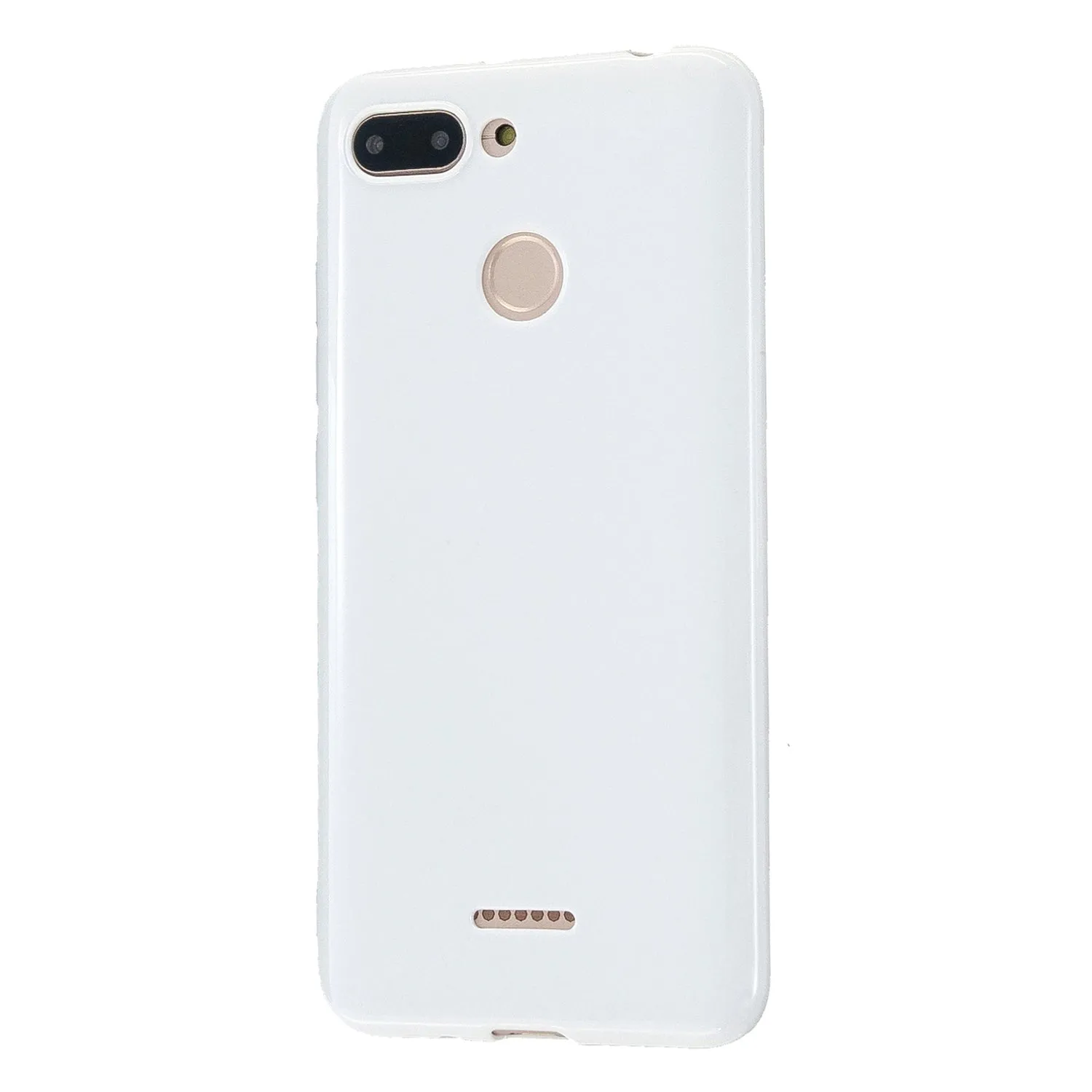 For Redmi 6/6A/6 Pro Cellphone Case Simple Profile Soft TPU Ultra Light Anti-Scratch Phone Cover Bright black