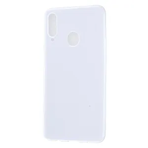 For Samsung A10S/A20S Cellphone Cover Soft TPU Phone Case Simple Profile Full Body Protection Anti-scratch Shell Milk white