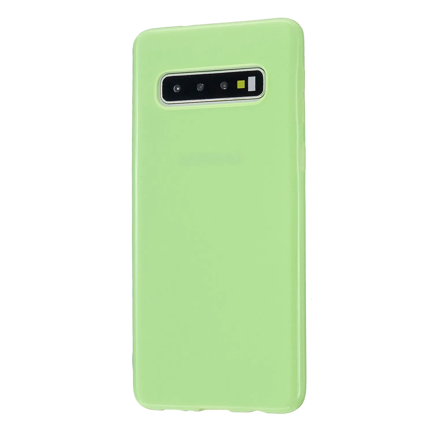 For Samsung S10/S10E/S10 Plus Cellphone Case Precise Cutouts Simple Profile Soft TPU Mobile Phone Shell Bright black