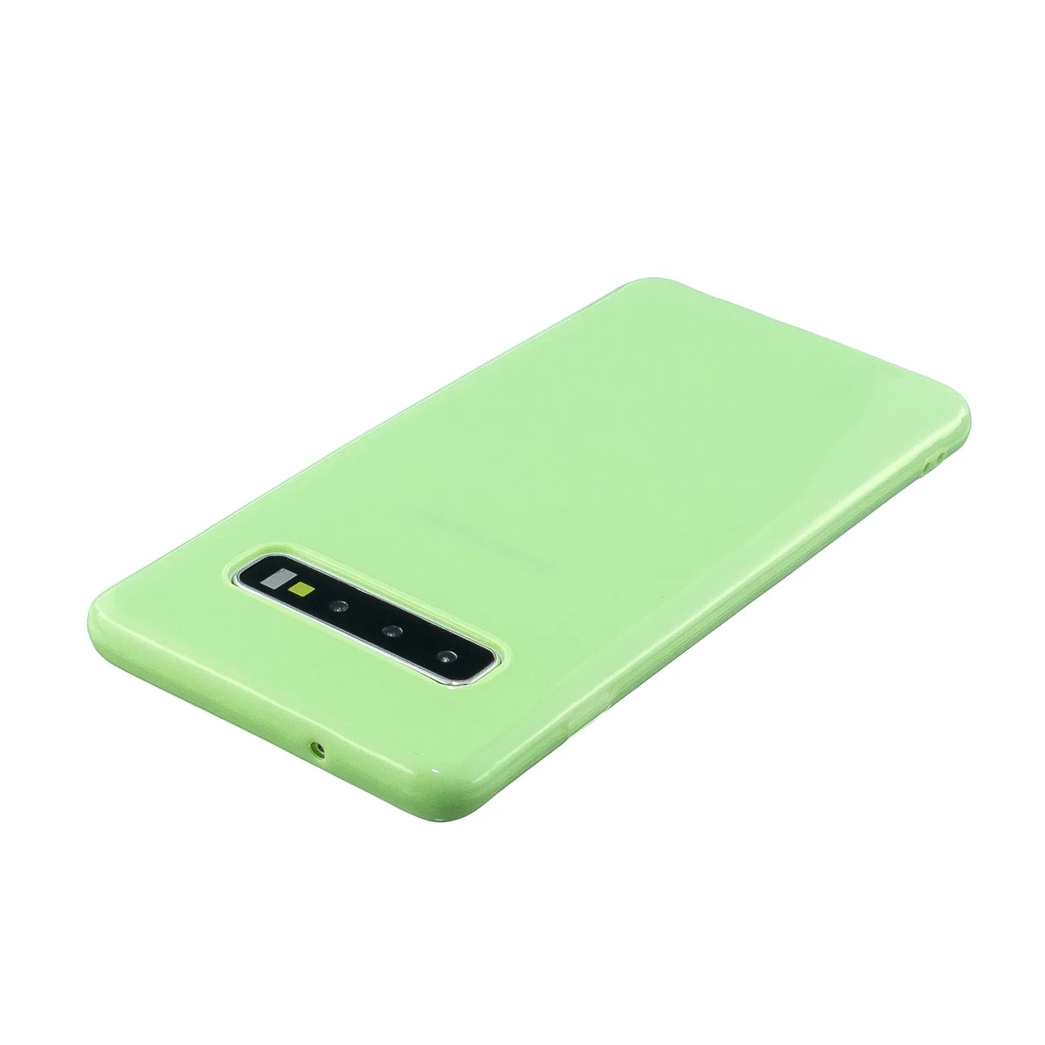 For Samsung S10/S10E/S10 Plus Cellphone Case Precise Cutouts Simple Profile Soft TPU Mobile Phone Shell Bright black