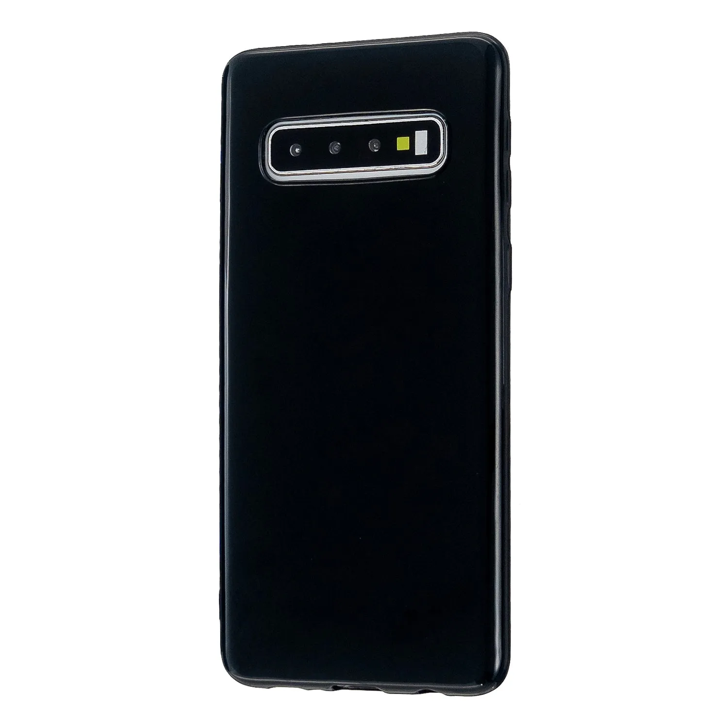For Samsung S10/S10E/S10 Plus Cellphone Case Precise Cutouts Simple Profile Soft TPU Mobile Phone Shell Bright black