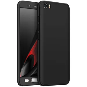For XIAOMI MI 5 Slim 3 in 1 Hybrid Hard Case Full Body 360 Degree Protection Back Cover  black